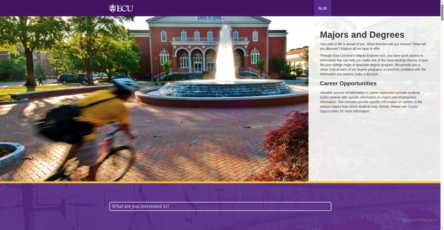 Security scan screenshot of https://degrees.ecu.edu/
