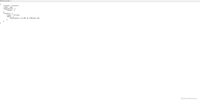 Security scan screenshot of https://api.turecibo.com