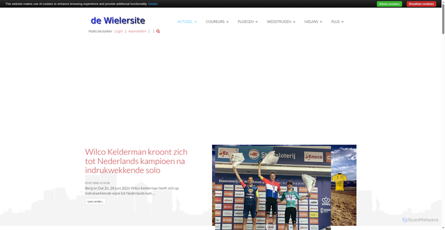 Security scan screenshot of https://dewielersite.com