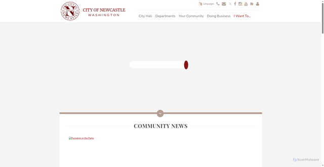 Security scan screenshot of https://www.newcastlewa.gov/