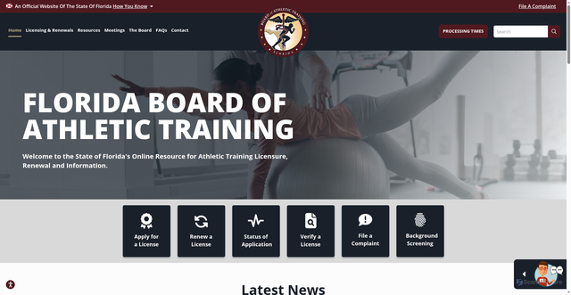 Security scan screenshot of https://floridasathletictraining.gov/
