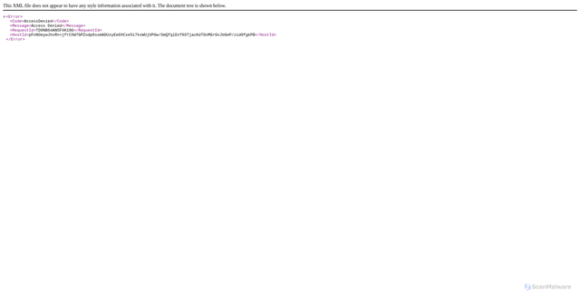 Security scan screenshot of market-prod-23f4d22-e289.s3.amazonaws.com