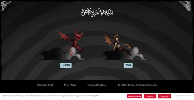 Security scan screenshot of https://www.sicknewworldfest.com/