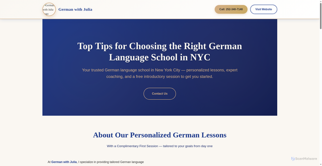 Security scan screenshot of https://germanwithjulia-mg0sbkc9g0.edgeone.dev/