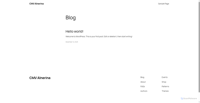 Security scan screenshot of https://cmvalnerina.it/