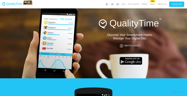 Security scan screenshot of https://qualitytimeapp.com