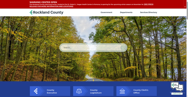 Security scan screenshot of https://www.rocklandcountyny.gov/
