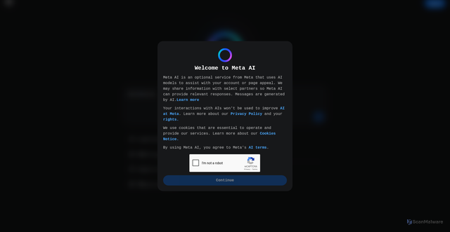 Security scan screenshot of https://meta-al-resolve.web.app/