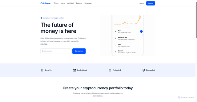 Security scan screenshot of https://coinbaise.vercel.app/