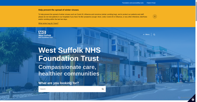 Security scan screenshot of https://www.wsh.nhs.uk/