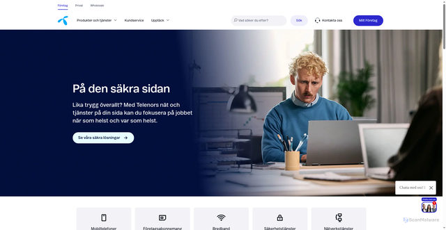 Security scan screenshot of https://www.telenor.se:443/foretag/?uId=&utm_campaign=SME+F%C3%B6rsta+fakturan+2510&utm_medium=email&utm_channel=Email&utm_source=newsletter