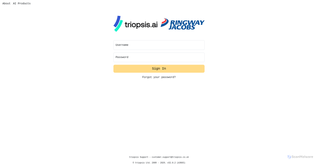 Security scan screenshot of https://ringwayjacobs.triopsis.com