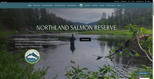 Security scan screenshot of https://northlandsalmonreserve.se