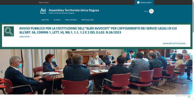 Security scan screenshot of https://atiragusa.it/