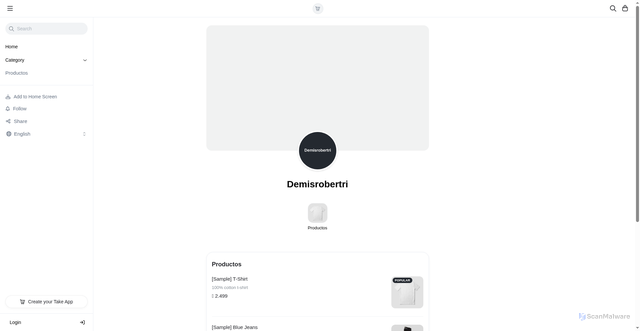 Security scan screenshot of https://demisrobertri.com/