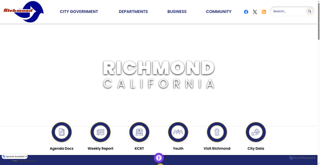 Security scan screenshot of https://richmondca.gov/