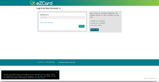Security scan screenshot of https://ezcardinfo.com