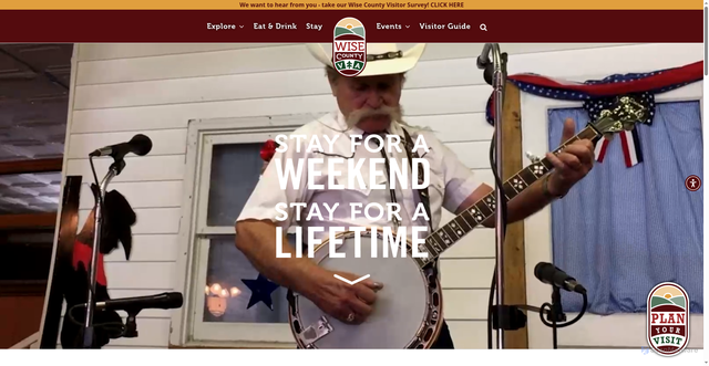 Security scan screenshot of https://visitwisecounty.com/