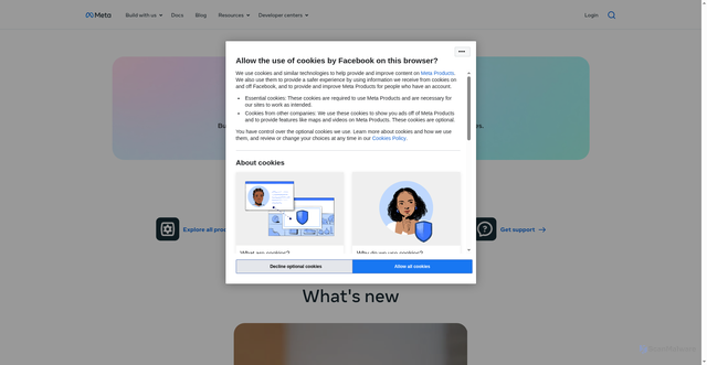 Security scan screenshot of https://b-api.facebook.com/