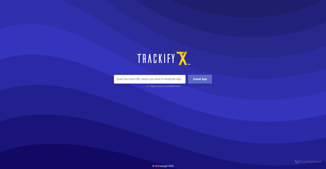 Security scan screenshot of https://trackifyx.redretarget.com/