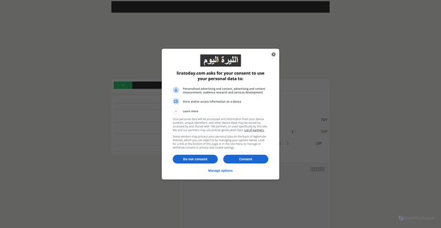 Security scan screenshot of https://liratoday.com