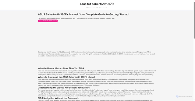 Security scan screenshot of https://terasinspiratifvision-dpjj88ku1r5n.edgeone.app/asus-sabertooth-990fx-manual.html