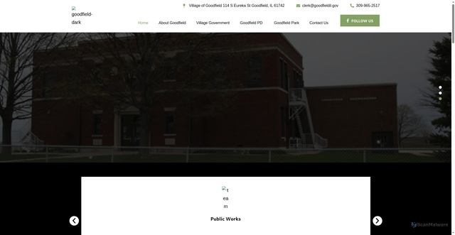 Security scan screenshot of https://goodfieldil.gov/