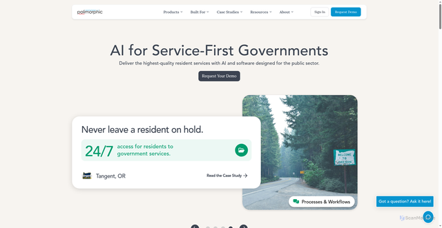 Security scan screenshot of https://polimorphic.com
