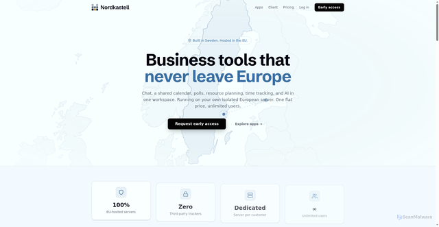 Security scan screenshot of https://nordkastell.se