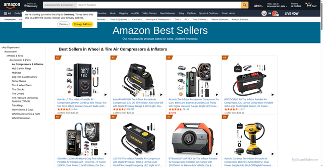 Security scan screenshot of https://fseryy.pages.dev/gp/bestsellers/automotive/155346011/ref=zg_b_bs_155346011_1/ref=pd_rhf_dp_s_pd_crcbs_d_sccl_1_4_bsb/136-1610088-3605352?pd_rd_w=VWX7C&content-id=amzn1.sym.31346ea4-6dbc-4ac4-b4f3-cbf5f8cab4b9&pf_rd_p=31346ea4-6dbc-4ac4-b4f3-cbf5f8cab4b9&pf_rd_r=5QY5RTXX190K4QVVYH5J&pd_rd_wg=QdREy&pd_rd_r=68aceaf6-38a3-4158-9b76-d8decb97dbc4&pd_rd_i=B0CS3B7MD8