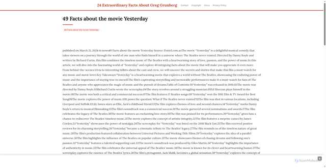 Security scan screenshot of https://sinardjajacannhugo-k77wcra0vq.edgeone.app/21344-49-facts-about-the-movie-yesterday.html
