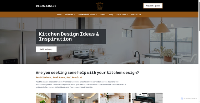 Security scan screenshot of https://bath-kitchen-fitters.pages.dev/kitchen-designs