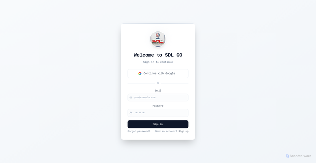 Security scan screenshot of https://mysdlgo.com/