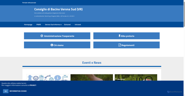 Security scan screenshot of https://www.bacinovrsud.it/hh/index.php?jvs=0&acc=1