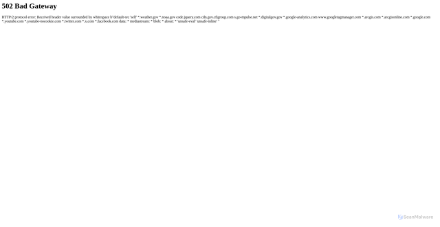 Security scan screenshot of https://www.weather.gov/safety/cold-ww