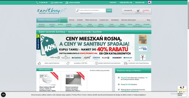 Security scan screenshot of https://sanitbuy.pl