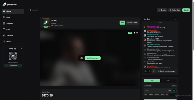 Security scan screenshot of https://streamerslivememe.pro/