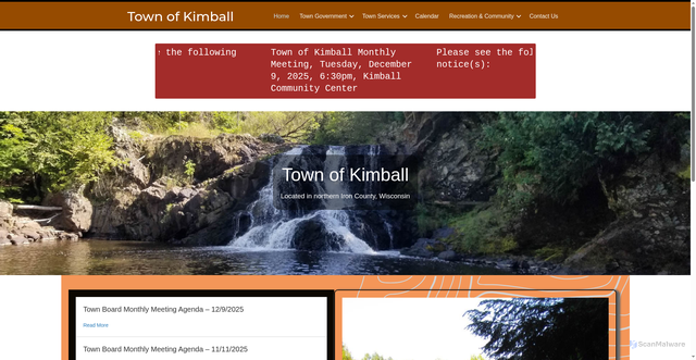 Security scan screenshot of https://kimballwi.gov/