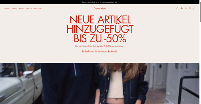 Security scan screenshot of https://www.calvinklein.us