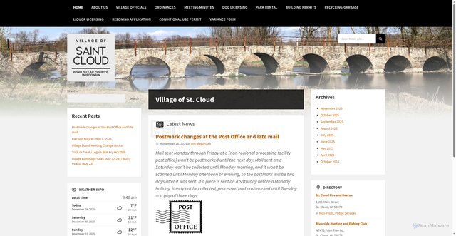 Security scan screenshot of https://stcloudwi.gov/