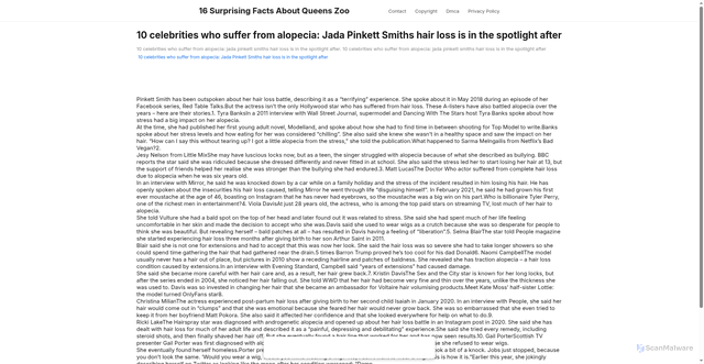 Security scan screenshot of https://soudetouthugo-su9nlcevut.edgeone.app/10296-10-celebrities-who-suffer-from-alopecia-jada-pinkett-smiths-hair-loss-is-in-the-spotlight-after.html