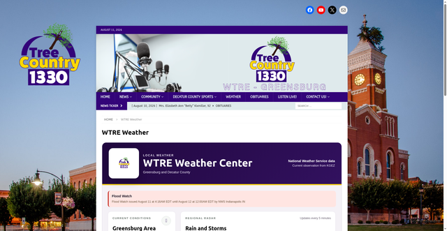 Security scan screenshot of https://www.wtreradio.com/wtre-weather/