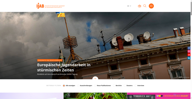 Security scan screenshot of https://ijab.de/