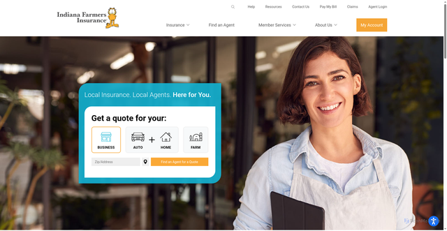 Security scan screenshot of https://www.indianafarmers.com/
