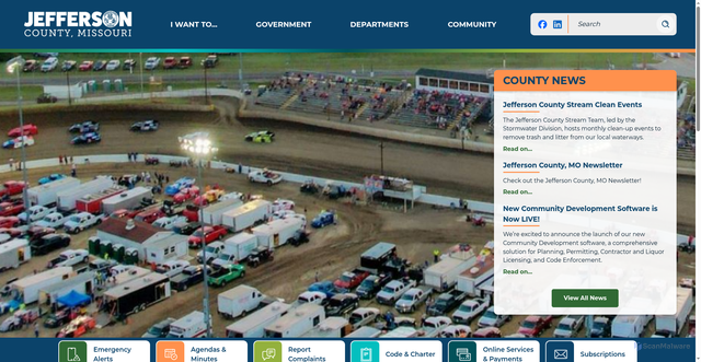 Security scan screenshot of https://jeffcomo.gov/
