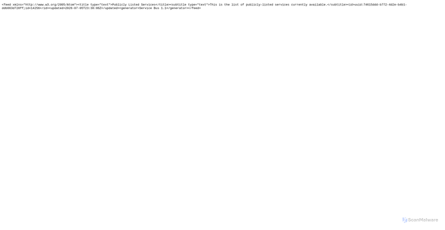 Security scan screenshot of https://gsm900951011eh.servicebus.windows.net