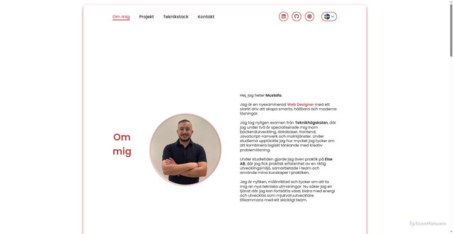 Security scan screenshot of https://mustafaucler.se