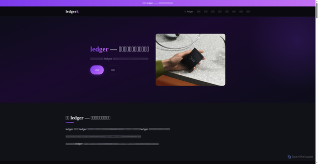 Security scan screenshot of https://www.ledgerk.com/