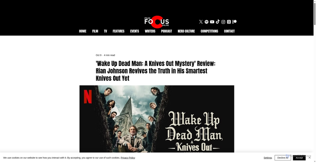 Security scan screenshot of https://www.filmfocusonline.com/post/wake-up-dead-man-a-knives-out-mystery-review