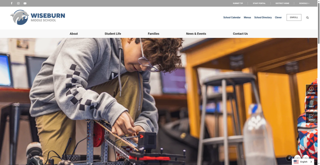Security scan screenshot of https://wiseburnms.wiseburn.org
